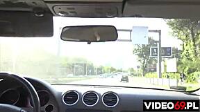 i'm fucking my wife hard in the car outdoors