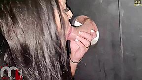 Naughty German man attempts to remove condom discreetly.