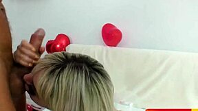 Lana Wolf enjoys valentines threesome