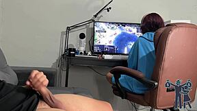 she says 'suck my latina pussy' as i risk exposing monster cock