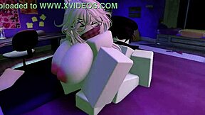 Misos rude awakening turns into a nasty blowjob in Roblox tale