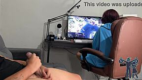 she says 'suck my latina pussy' as i risk exposing monster cock