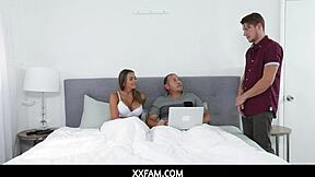 Xxfam - Fucking Stepmom Havana Bleu Right in Front of My Old Man With Hardcore Blowjob Action