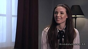 Tied Up Brunette Flogged And Anal Banged With Submission And Deepthroat