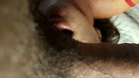 Teasing Bimbo Sucks Cock Head And Licks Hairy Balls Intensely