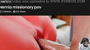 Fat Ass Mai Carried Gets Bald Pussy Nailed While Sucking Mask Dildo in Doggystyle