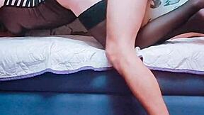 Deep Hard In Stockings And On Knees