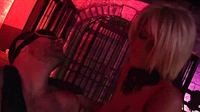 Rough femdom dominatrix bound and fucked by old man with big tits