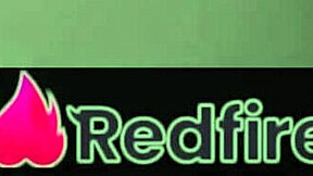 skinny shaved girl bent over for double doggystyle in motel