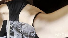 latina squirts with dildo toys in solo session