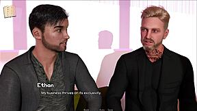 I explore intertwined curvy figures in cute outfits in 3D