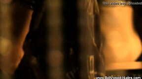 Beautiful nude bollywood chick teases with intense undressing and erotic dancing