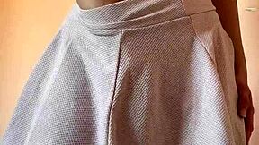 sweet maiskii, a petite teen, masturbates with ripped clothes on