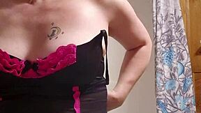 Sneaky video of me prepping for shower