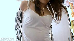 i love how this sexy japanese milf from tokyo squirts with hitachi.