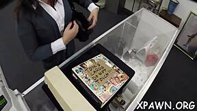 sex in shop is happening with ball licking slut blowjob cock sucking rough fucking