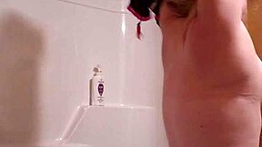 Sneaky video of me prepping for shower