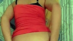 Latin Girl Bent Over for Homemade Anal Cumshot