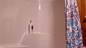 Sneaky video of me prepping for shower