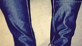 Jessica Delivers a Special Footjob in Heels