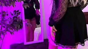 Gorgeous Mature Spanks in Sexy Garter and Heels