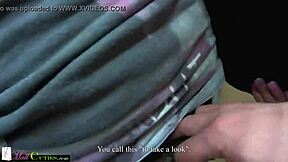 Shy teen girl in mall public area with friends