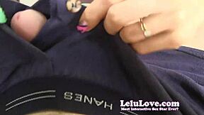 Smerfd out with blue tongue in wild POV blowjob