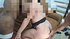 wife tries two guys for first time with anal creampie and humiliation.