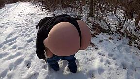 Arctic Milf Shows Whaletail Ass