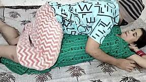 Horny Indian couple jija and sali ignite new year with juicy sex