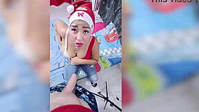 She cheated on me all Christmas week with big tits latina