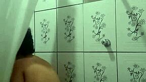 Showering Latina teen fingers herself with pure lust