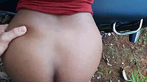 A chance encounter on the grass turns into passionate sex with a stunning brunette teen 18+