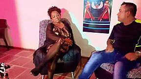 I can't resist this busty old slut at the bar