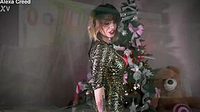 Tattooed Goddess Humiliates Submissive with Big Tits Domination