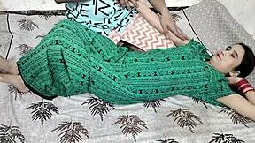 Horny Indian couple jija and sali ignite new year with juicy sex