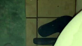 smoking blowjob in shower with neighbor's skinny wife