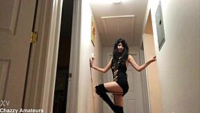 Alexandria Wu shines in spaghetti straps for a stunning display