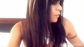 Bbw Meximilf Gabby Quinteros Dildo Fucks Her Hairy Pussy, Wow!