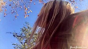 Trip To Barcelona With Skinny Blonde Outdoors