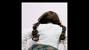 Student with Nice Ass Orgasms After School, Wets Panties