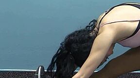 stretching nude ass in sexy 2020 routine 😏