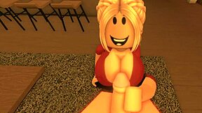 roblox girl sucks small cock of her royal boyfriend in intimate session