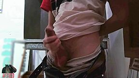 Masturbating In The Back Of The Shop