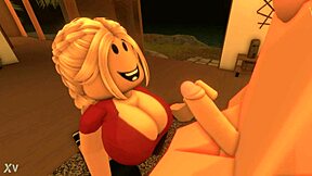 roblox girl sucks small cock of her royal boyfriend in intimate session