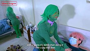 anime parody cosplay fail leads to intense doggystyle