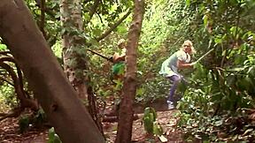 suzie best and valerie pearl wild group sex in garden