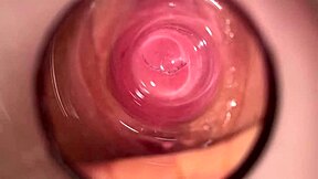 Camera Explores Mia's Tight, Creamy, Juicy Pussy Deep Inside