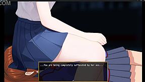 Check out this redhead girl in femdom facesitting action