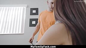step daddy has no choice but to discipline his stepdaughter